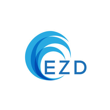 EZD letter logo. EZD blue image on white background. EZD Monogram logo design for entrepreneur and business. . EZD best icon.
