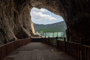 A view from the Balatini cave in Beysehir, Konya