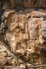 Fototapeta na wymiar Ivriz Relief-Hitite Monument. King Warpalawas and Fertility God. Konya, Eregli.
