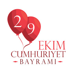 Ekim bayrami festive card