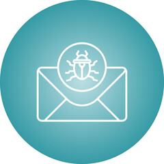 Obraz premium Mail Virus Icon
