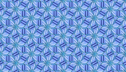 Christmas Winter Snowflake Flat Colors Seamless Pattern . Design for background, wallpaper, illustration, fabric, clothing, batik, carpet, embroidery.
