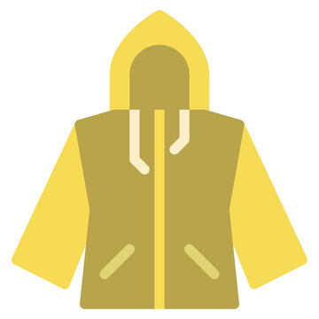 Raincoat Flat Icon