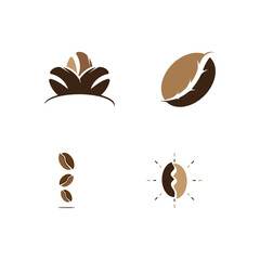 coffee bean icon vector