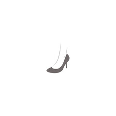high heels vector logo illustration