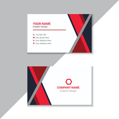 Naklejka na ściany i meble Creative and clean business card template