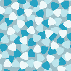 Monochrome mosaic pattern with triangle shape.