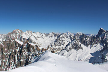 snow covered mountains