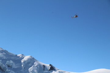 snow covered mountains