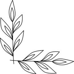 hand drawn Leaf