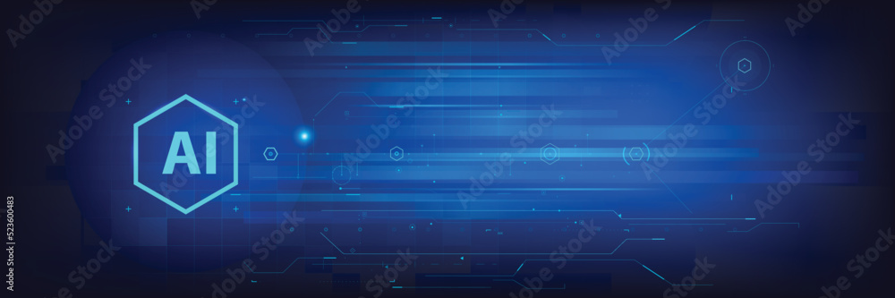 Poster ai artificial intelligence abstract background 003