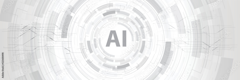 Poster ai artificial intelligence abstract background 005