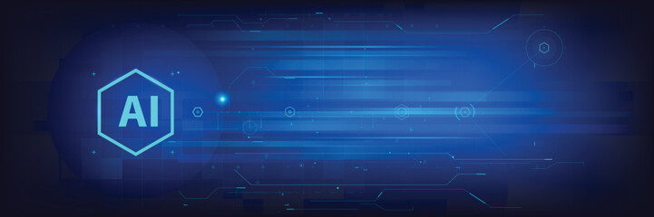 AI Artificial intelligence Abstract background 003