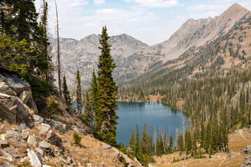 Rocky Mountains on the Zirkel Circle trail, also known as the Gilpin Lake Loop, near Steamboat Springs, Colorado