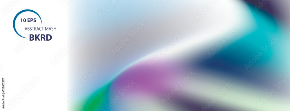 Poster Vector light banner Bright gradient backdrop. Abstract blurred dynamic background