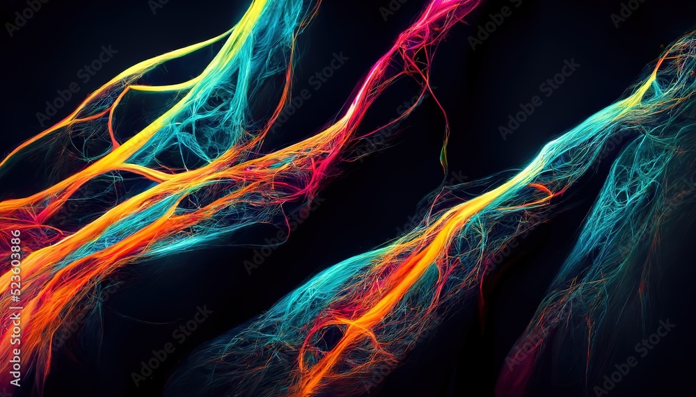 Poster futuristic technology abstract background with lines for network, big data, data center, server, int