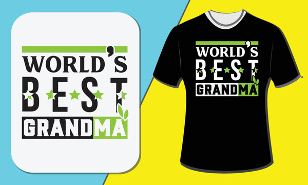 Worlds Best Grandpa, Grandparent's Day T-shirt Design