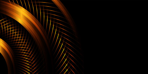 Abstract black gold background