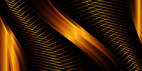 Luxury black gold background design