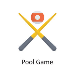 Pool Game vector outline Icon Design illustration. Sports And Awards Symbol on White background EPS 10 File
