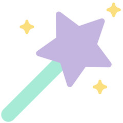 Obraz premium magic wand flat icon