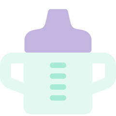 baby bottle flat icon