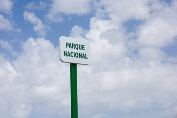 Cartel de Parque Nacional