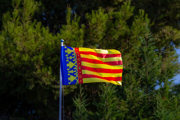 Flag of the Spanish region called Comunidad Valenciana