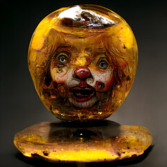 Old clown doll