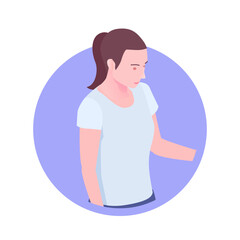 Isometric Woman Avatar