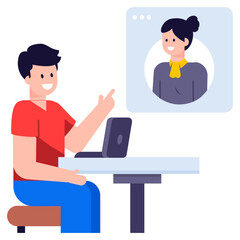 Fototapeta premium Modern flat vector of forum