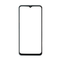phone screen, front view, isolated on white background