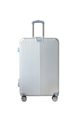 Bourne luggage on white background with path - 523616081