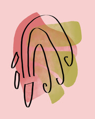 Abstract image for printing - digital painting