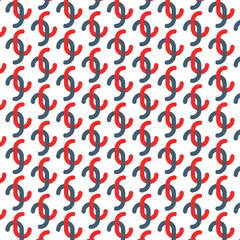 hook repeating vector pattern in geometric ornamental style. 