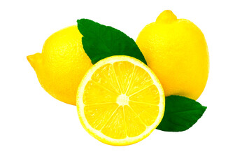 lemon isolated on white