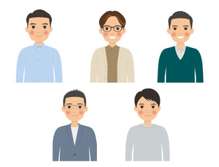 男性上半身ポーズ1