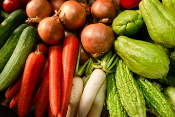 Selection of fresh vegetables