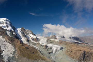 Panorama sur les glaciers depuis le Gornergrat