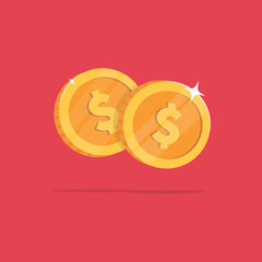 Gold Coin Illustration 