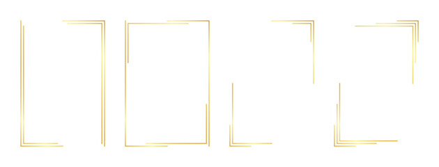 rectangle gold frame