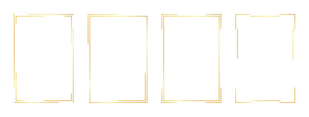 rectangle gold frame