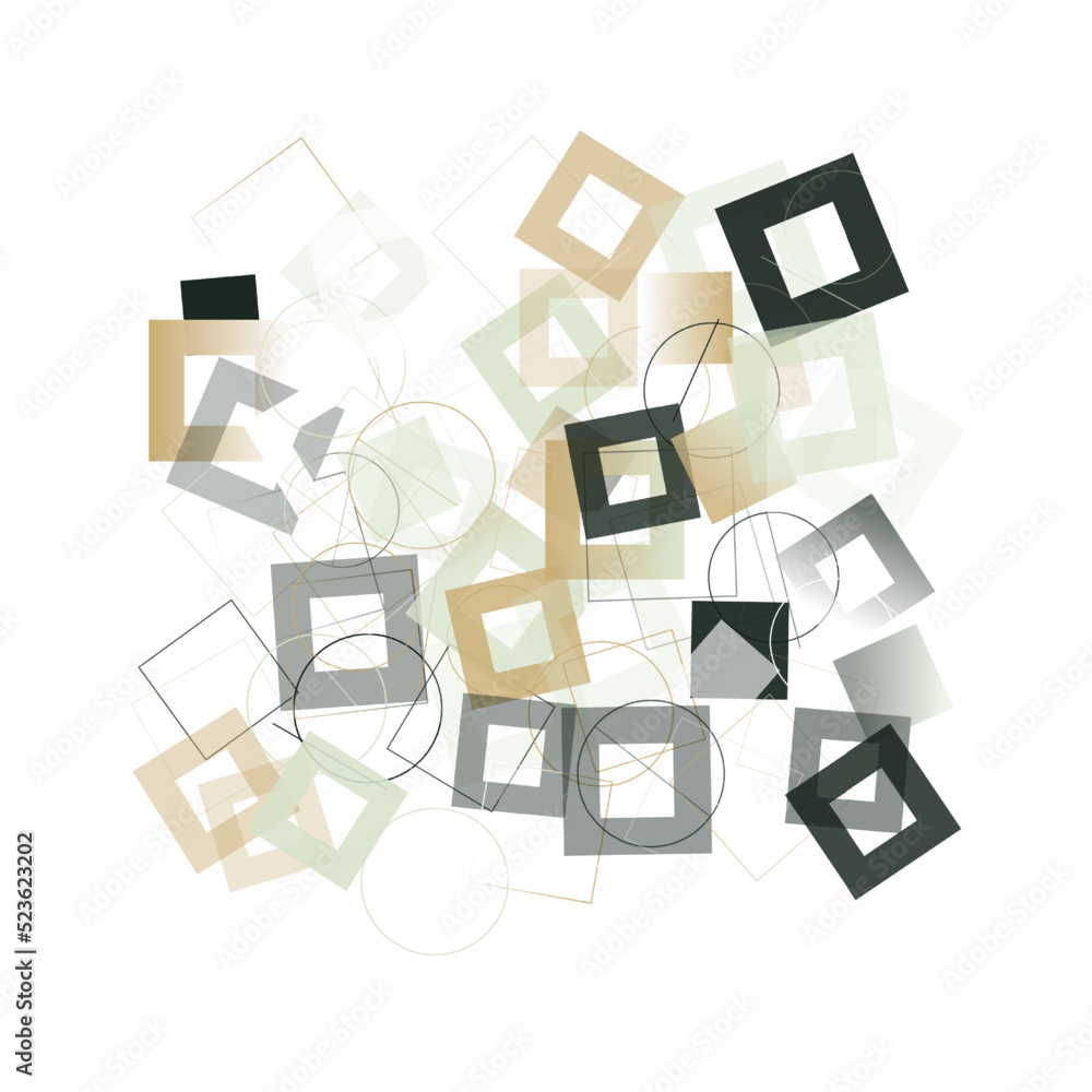 Aufkleber minimal art graphic pattern design aesthetics made with abstract vector geometric shapes