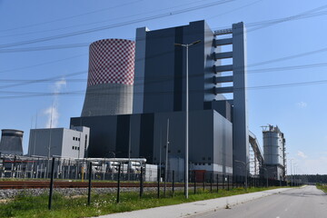 Fototapeta Elektrownia Jaworzno, Blok 910 MW, Tauron Energa, nowa inwestycja, awaria,  obraz