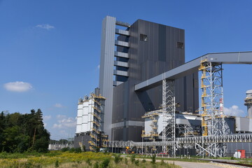 Elektrownia Jaworzno, Blok 910 MW, Tauron Energa, nowa inwestycja, awaria,  - obrazy, fototapety, plakaty