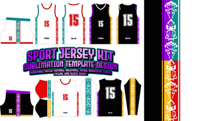 Batik Jersey Design pattern Template 77 Sublimation Soccer Football Esport Basketball Volleyball Futsal Badminton