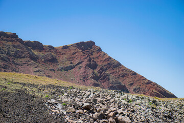 volcanic landscape in island canary islands