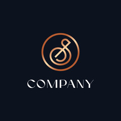 Simple minimalist elegant  letter s logo design