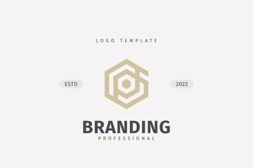 Hexagon Trade Marketing Trading Networking Vector Logo Concept