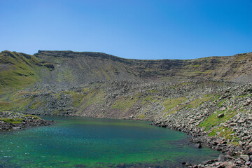 Fototapeta premium view of the river in the mountains